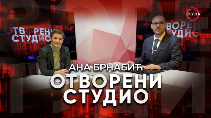 „Otvoreni studio“: Ana Brnabić o političkoj odgovornosti, radu parlamenta i izazovima institucija